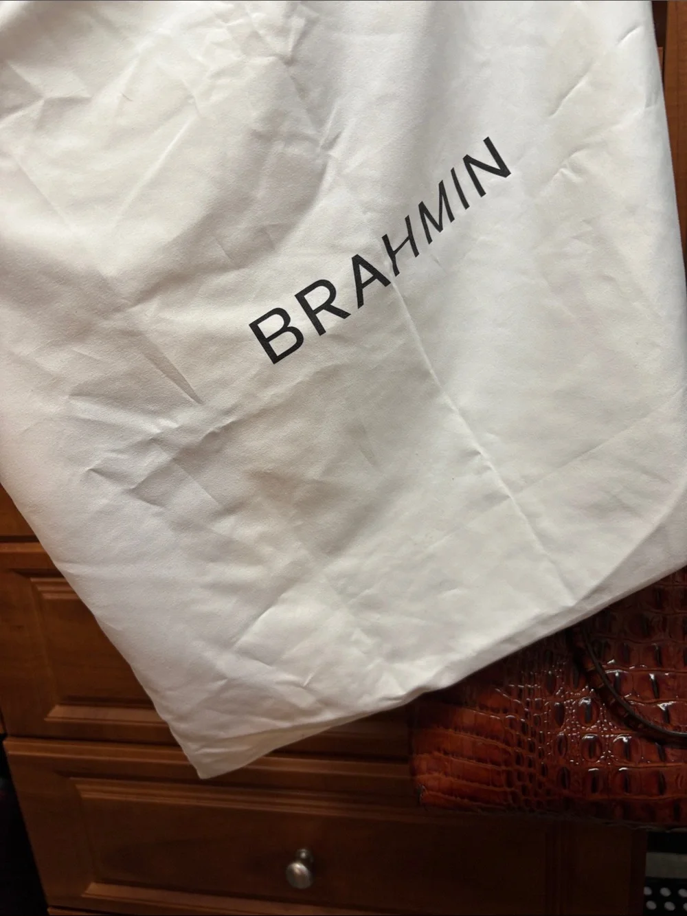 NWOT Brahmin Pecan Melbourne Duxbury Satchel